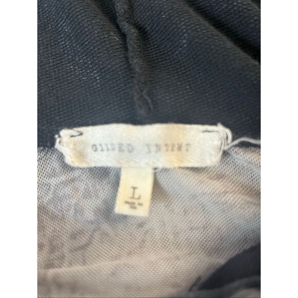 Gilded Intent Women's Large Black Y2K Goth Pullover Hoodie Sweatshirt - Picture 4 of 7